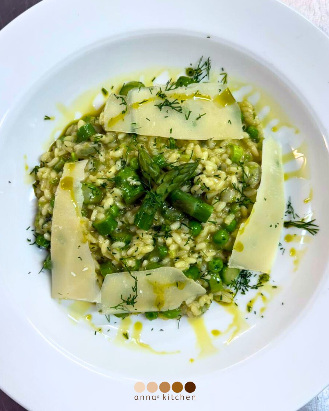 Anna's Kitchen Catering - Asparagus Risotto with Parmesan - Vegetarian
